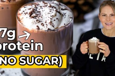 HEALTHY HOT CHOCOLATE | sugar-free, high-protein cocoa recipe