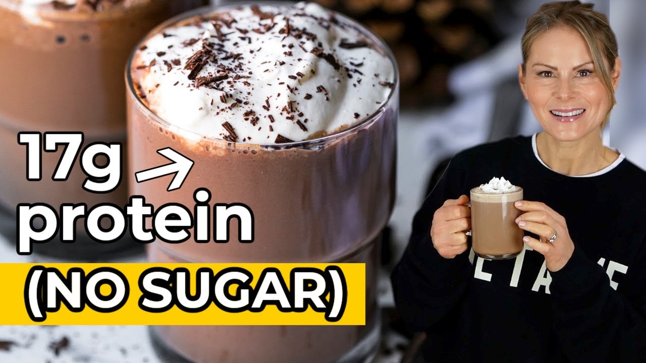 HEALTHY HOT CHOCOLATE | sugar-free, high-protein cocoa recipe HEALTHY HOT CHOCOLATE | sugar-free, high-protein cocoa recipe