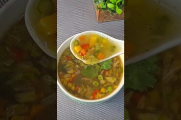 Vegetable Soup Recipe - Healthy Vegetable Soup | Mix Veg Soup #shorts #youtubeshorts