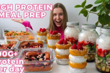 Healthy & High protein Meal Prep | 100G+ Protein Per Day!