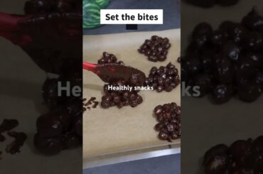 Healthy chocolate nut bites #healthyrecipes #chocolate #shorts