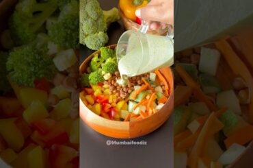 Protein packed salad #salads #healthysalad #shorts #youtubeshorts #weightlossrecipe #dietrecipe