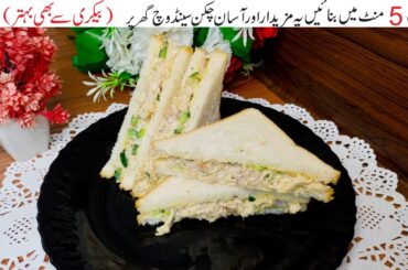 Chicken Sandwich Recipe | Bread Sandwich | Healthy Breakfast Ideas | Chicken Recipe
