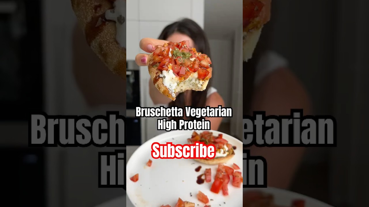 Bruschetta Vegetarian High Protein Snack Low Calorie Recipe Bruschetta Vegetarian High Protein Snack Low Calorie Recipe