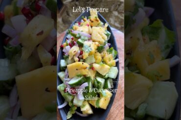 Pineapple cucumber Salad# pineapple salad#healthysalad #easyrecipe #cucumber #ytshorts #shortvideo