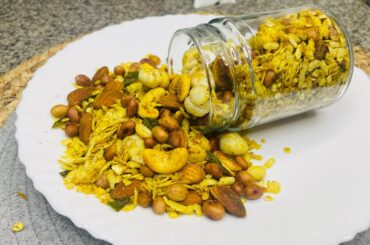 Healthy Namkeen Recipe | Tea Time Snack Recipe | Poha Chivda Oats Recipe | Easy Snack Recipe