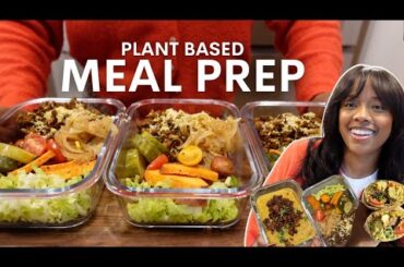 Healthy plant-based MEAL PREP | High protein breakfast, lunch, and dinner recipe ideas
