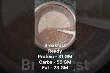 High Protein vegetarian breakfast| Breakfast! 31 GM protein! #protein #food #gym #diet