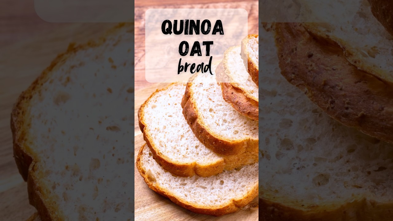Homemade Quinoa Oat Bread: Healthy, Easy and Delicious! #quinoabread #wholegraonfoods Homemade Quinoa Oat Bread: Healthy, Easy and Delicious! #quinoabread #wholegraonfoods