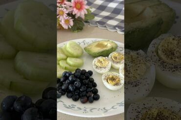 Today's Healthy Breakfast #asmrsounds #breakfast #egg #avocado #blueberry
