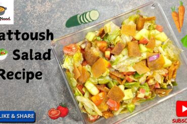 Fattoush Salad Recipe | Healthy Salad with Khubz | Middle East Special Salad by CookinHood