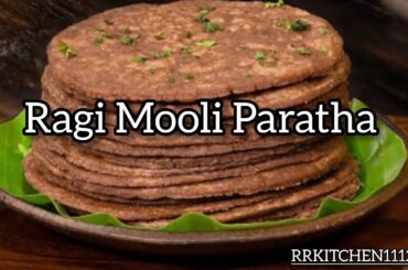 Healthy Ragi Mooli Paratha Recipe | Breakfast | Gluten Free Recipes | Ragi Recipes | Millet Recipe |