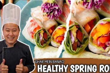 Best Healthy Snacks | Vietnamese Spring Roll Recipe | Gluten Free |  | @CookwithArbin