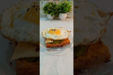 Healthy avocado sandwich recipe/ Avacado toast recipe/Bread recipes #shorts #asmr #food #fyp #recipe