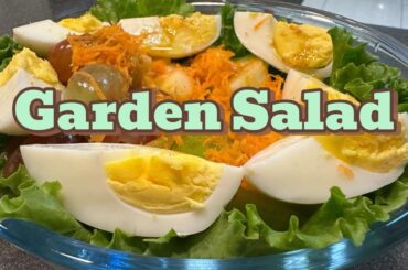 Garden Salad Recipe | How to make Easy and Mouthwatering Garden Salad | Healthy Recipe Idea