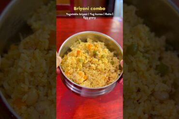 Today’s lunchbox recipe: Veg briyani with veg kurma #shortsfeed #lunchideas #lunchbox #pongal
