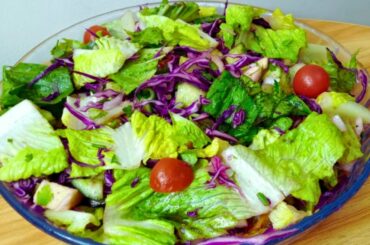 GREEN SALAD! WEIGHT LOSS SALAD RECIPE!MIX VEGETABLESALAD! _ EASY & SIMPLE SALAD