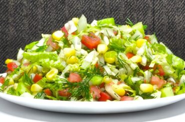 Eat this salad every day for dinner and lose 10 kg of belly fat in a month! #yummy#cooking #recipes
