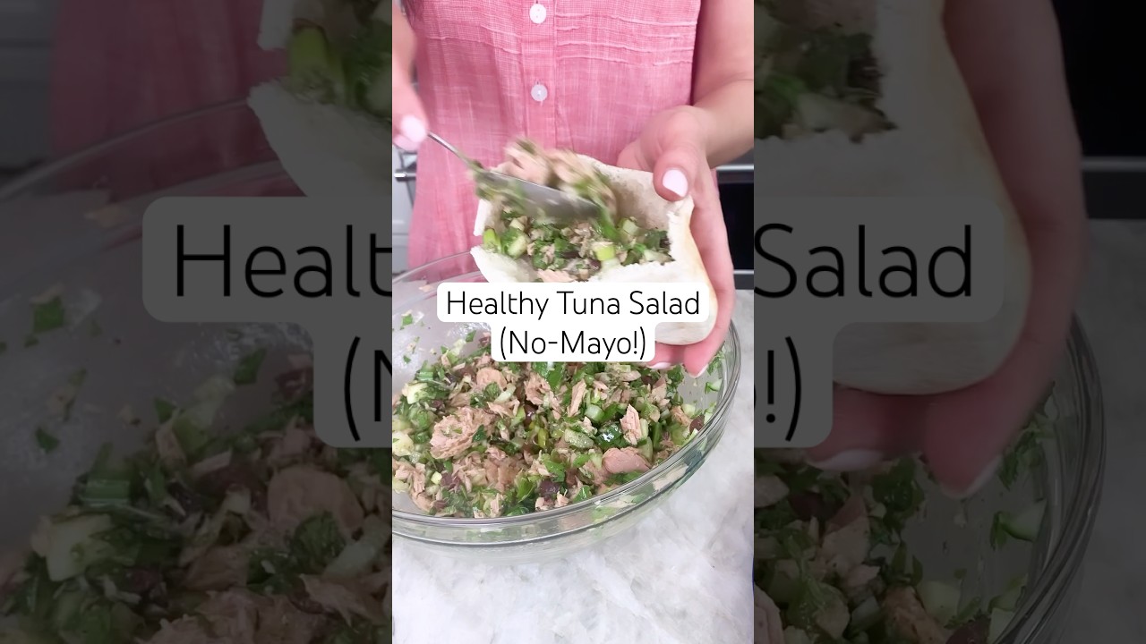 Healthy Tuna Salad, Mediterranean-Style! (No-Mayo Tuna Salad Recipe) #tunasalad #shorts Healthy Tuna Salad, Mediterranean-Style! (No-Mayo Tuna Salad Recipe) #tunasalad #shorts