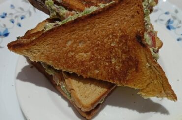 Avocado sandwich Recipe.Easy and Healthy Breakfast recipe How To Make Sandwich at home