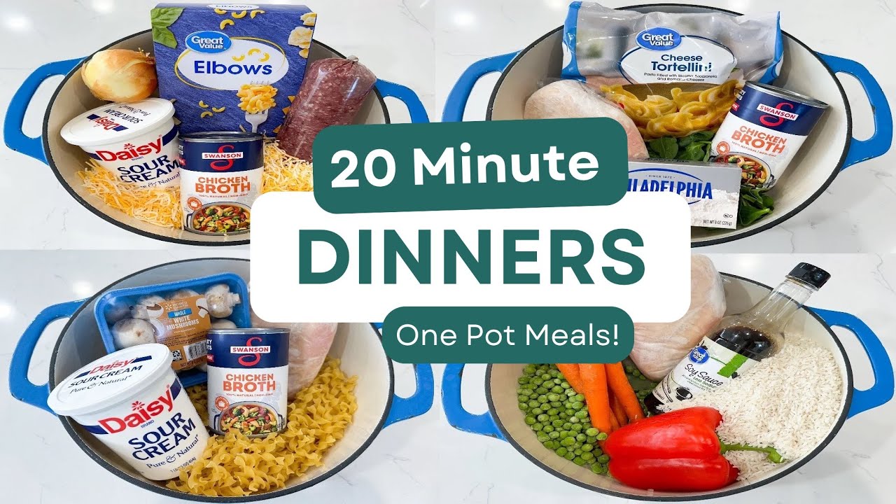 5 Tried & True 20 Minute Dinners! | ONE POT MEALS | The EASIEST Weeknight Recipes! | Julia Pacheco 5 Tried & True 20 Minute Dinners! | ONE POT MEALS | The EASIEST Weeknight Recipes! | Julia Pacheco
