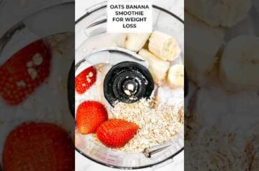 DIY || Healthy Oats Banana smoothie for weight loss || Simple and quick smoothie