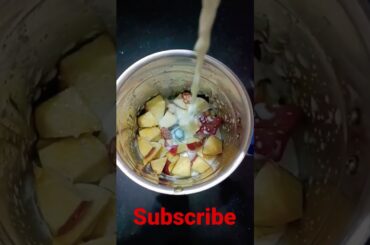 2 years old baby healthy Apple milkshake recipe #short #ytvideo