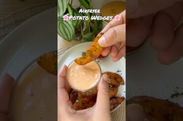 Crispy Airfryer Peri Peri Potato Wedges | Quick & Healthy Snack Recipe