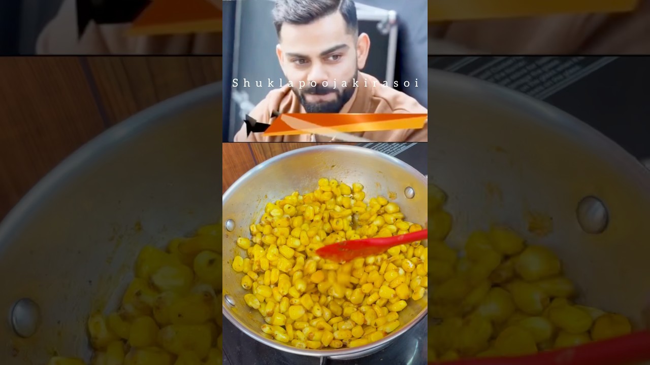 Virat Kohli Shares his Childhood Favourite Corn Masala Chaat Recipe #shorts Virat Kohli Shares his Childhood Favourite Corn Masala Chaat Recipe #shorts