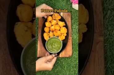 Healthy &Tasty Snacks Recipe| Street Food Paneer ka Pakoda #shorts #viral #ytshorts #pakoda #snacks
