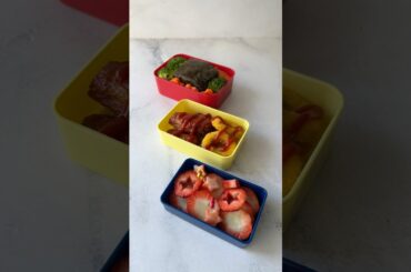 Make bento with me #asmr #asmrfood #food #lunchbox #bento #lunch #satisfying #lifestyle