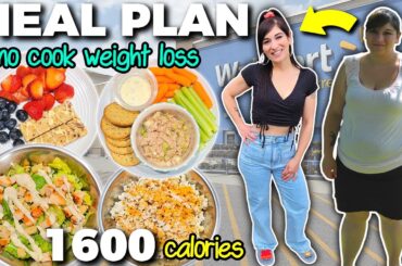 My 1600 Calorie Walmart WEIGHT LOSS MEAL PLAN (Cheap & Easy No Cook Meals for Fat Loss)