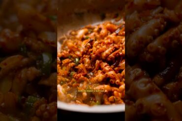 Ever tried this Healthy Korean Octopus Stir Fry? #healthyrecipes #highprotein