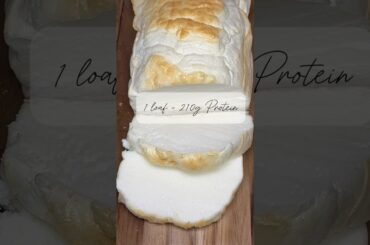 3 Ingredient Protein Bread! Easy, tastes great. #health #food #recipe #protein #shorts
