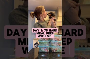 Day 1 of 75 Hard - Meal Prep with Me #75hardchallenge #mealprep #healthy #shorts