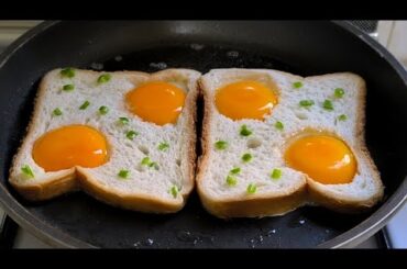 Just add Egg with Bread ! It's so delicious | Bread breakfast recipe | Quick meal recipe