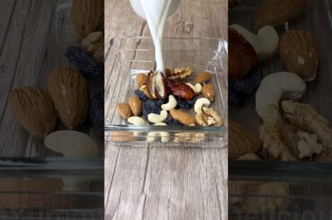 Healthy dry fruit milkshake  #shorts #recipe #breakfast