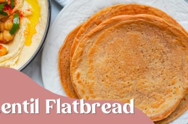 A Healthy Flatbread Recipe Using Only 2 Ingredients - No Oven Needed
