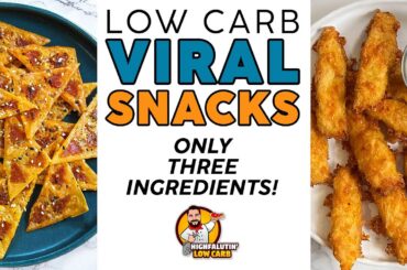 These VIRAL KETO SNACKS Only Have 3 Ingredients! - Low Carb Snack Recipes