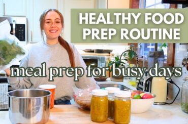 Easy Healthy Food Prep Routine To Fuel Your Busy Week | Weekly Reset