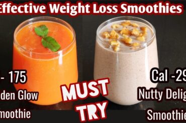 2 Smoothie Recipes For Effective Weight loss Success / Weight Loss Recipes/Healthy Breakfast Recipes