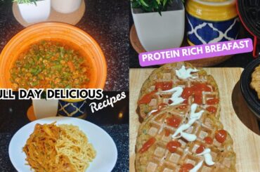 Full Day Meal Ideas | High Protein Recipe | Indian Veg Recipes | Healthy Meal Ideas @nehascreativity