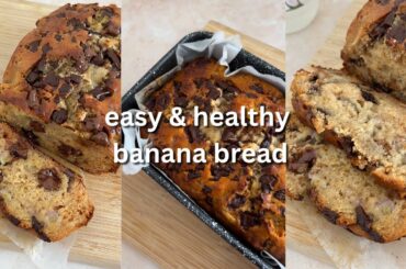 HEALTHY BANANA BREAD | high protein, easy & moist!