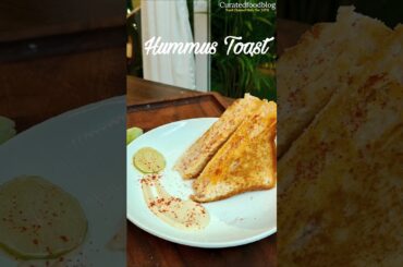 Hummus bread toast, bread toast, healthy toast #shorts #hummus