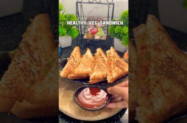 Healthy Veg Sandwich #shorts #recipe #sandwich #bread #youtubeshorts #breadsandwich #breadrecipe #yt