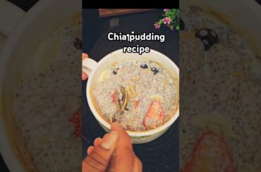HIGH PROTEIN BREAKFAST RECIPE|HEALTHY BREAKFAST CHIA PUDDING #chiaseed#shorts #recipe #youtubeshorts