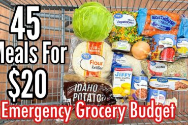 45 MEALS FOR $20 | Healthy, Easy & Delicious Recipes | Emergency Grocery Budget-Friendly Meal Plan!