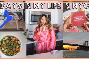 [VLOG] Days in My Life in NYC: 2025 goals, healthy recipes, makeup routine meal prep & workouts!