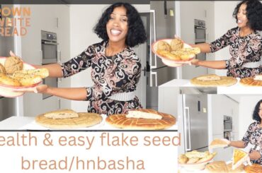 Bread recipe/ easy & healthy breakfast idea/ Eritrean & Ethiopian himbash/ flake seed recipe