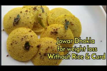 Instant Healthy Tiffin Morning Breakfast/ Dinner/snacks for kids/Weight loss Jowar Dhokla